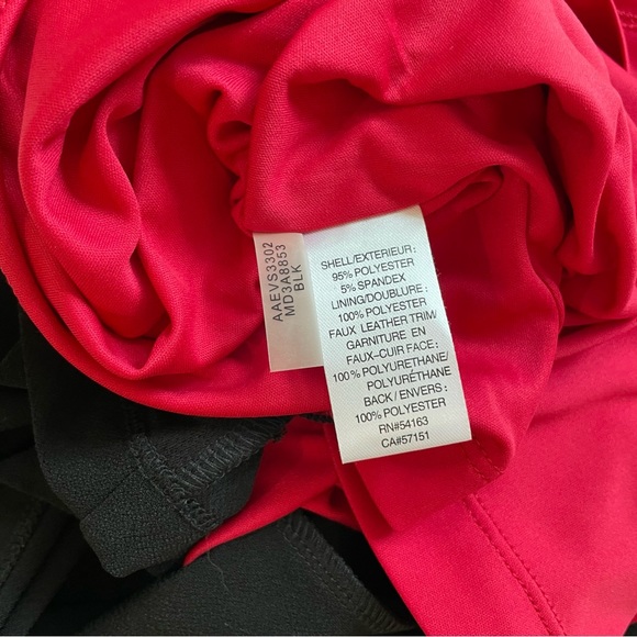 Marc New York Dress Women’s Black Faux Leather Trim 6 NWT - Picture 9 of 10